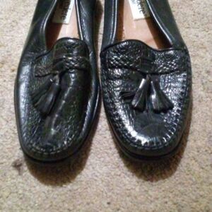 Belvedere Florence Leather and ostrich loafers